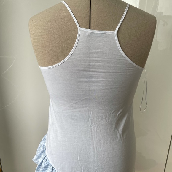 ZARA Women’s White with Ruffle/Blue/White. Size - Small. NWOT. - Picture 3 of 5